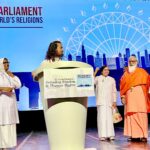 विश्व धर्म संसद 2023: राजस्थान के प्रसिद्ध युवाचार्य श्री अभयदास जी महाराज ने विश्व धर्म संसद को संबोधित किया